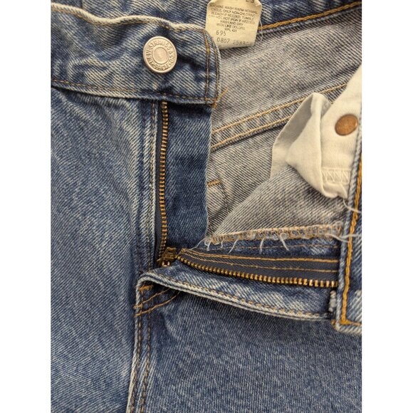 Vintage Levis 550 Jeans Womens 2 Medium Petite Blue Relaxed Fit Tapered USA 90s - Picture 12 of 15